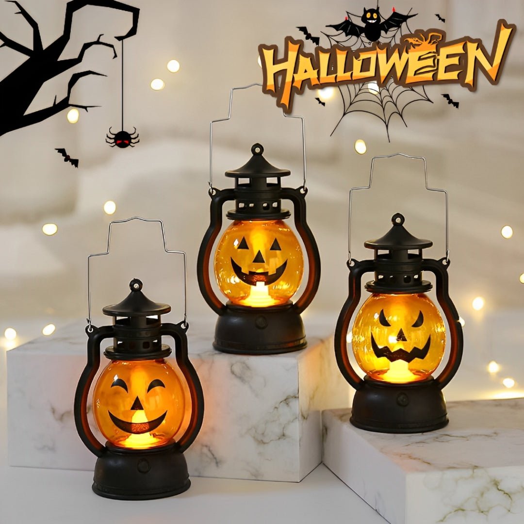 Lampião Abóbora LED – Halloween - Disponível na ProntoPraTi