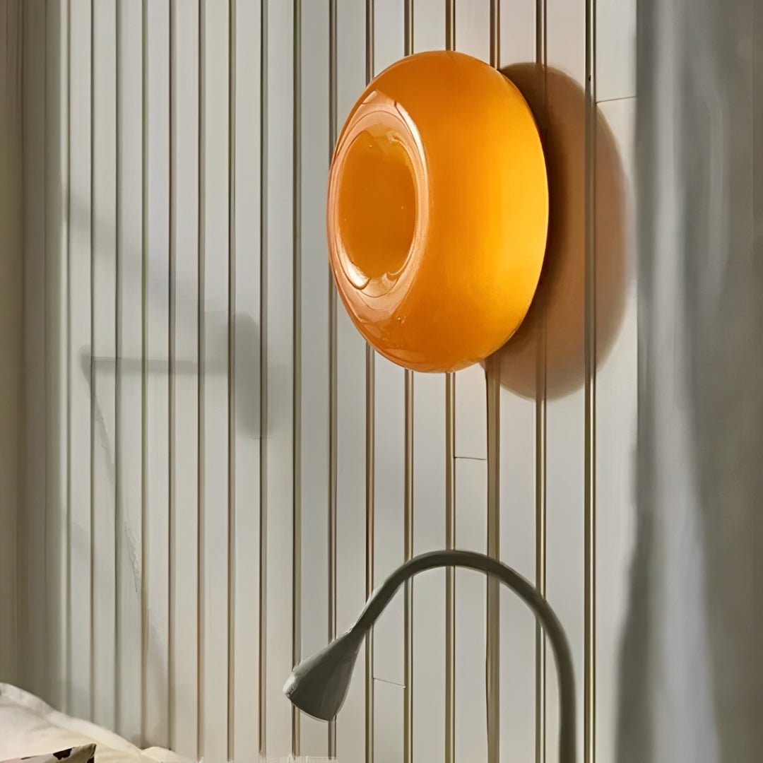 Luminária Donut de Vidro com LED - Disponível na ProntoPraTi