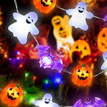 Pisca - Pisca Halloween LED – Abóboras, Morcegos e Fantasmas (3m) - Disponível na ProntoPraTi