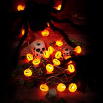 Varal Abóbora LED 3m – Decoração de Halloween - Disponível na ProntoPraTi