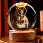 Luminária Religiosa - Bola de Cristal Jesus Cristo