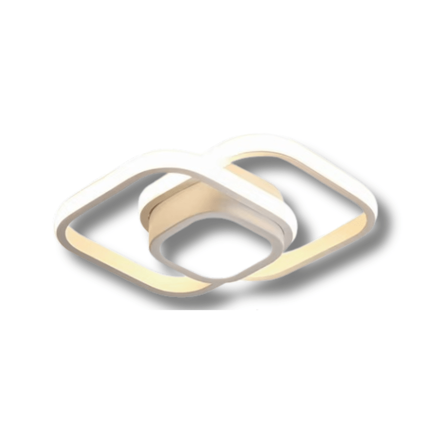 Luminária de Teto - Interlace Glow Quadrada - Disponível na Luzzart