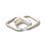 Luminária de Teto - Interlace Glow Quadrada - Disponível na Luzzart