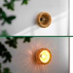 Plafon Luminária de Teto Palha Bambu - Meia Esfera - Disponível na ProntoPraTi