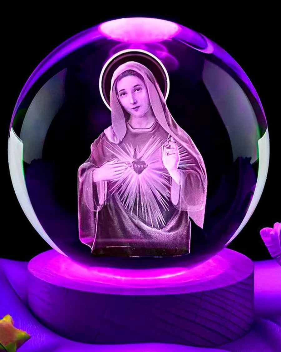 A base acende em roxo, azul e outras cores