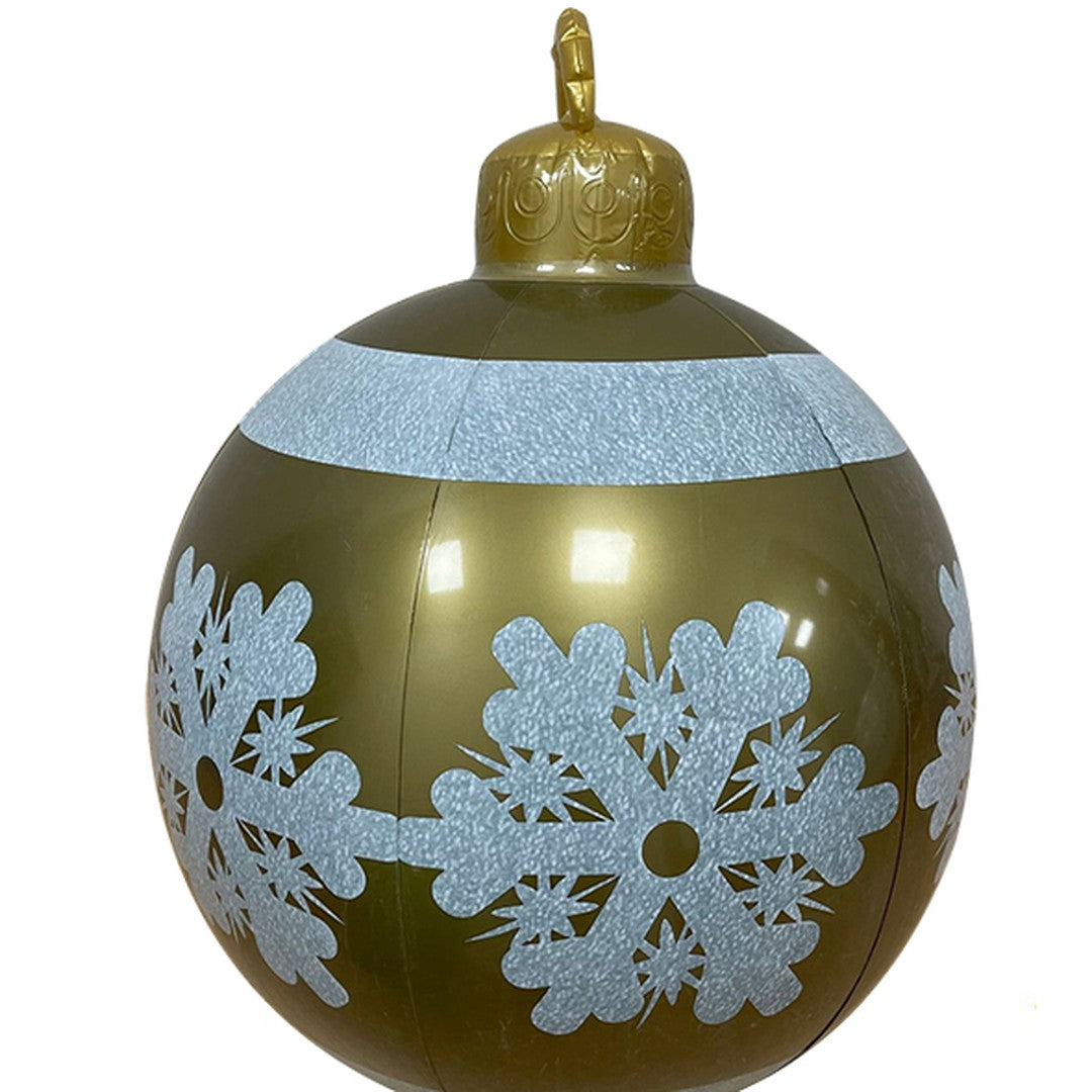Dourada com flocos de neve · faixa azul-clara e flocos