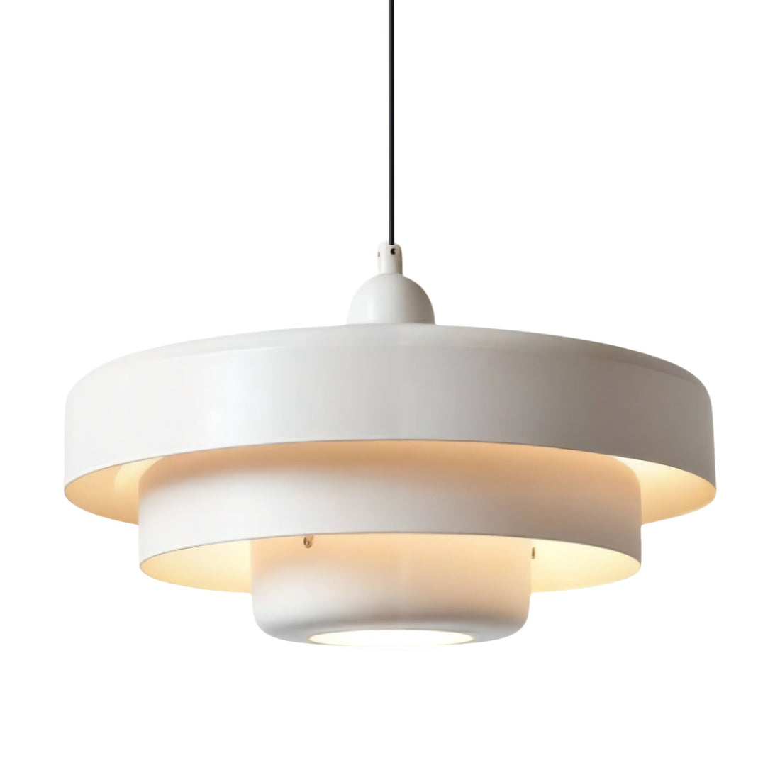 Pendente colorido Nordic de LED na opção Branco · Branca Quente · Preto