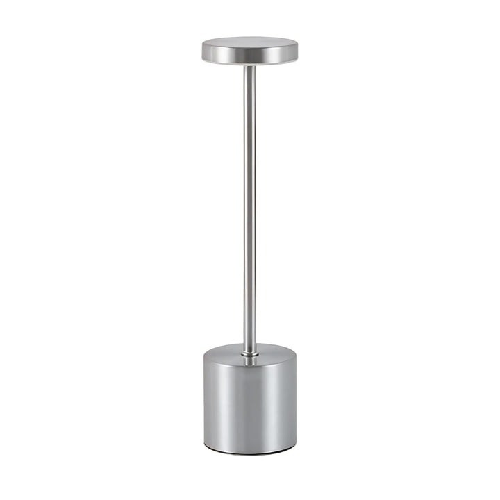 Luminária de mesa recarregável de metal