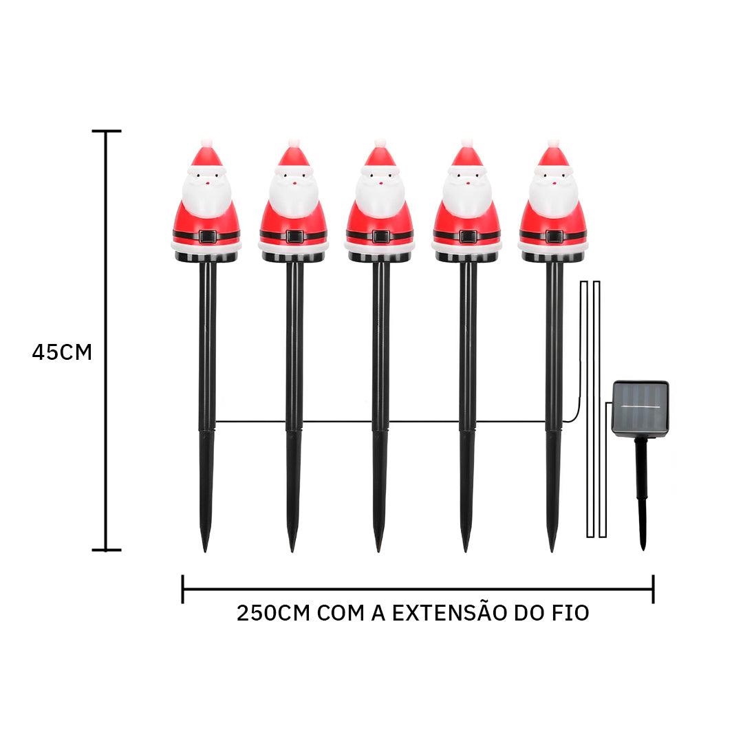 Espeto Solar Papai Noel - Disponível na ProntoPraTi