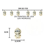 Varal Múmia de 3m - Decoração de Halloween - Disponível na ProntoPraTi