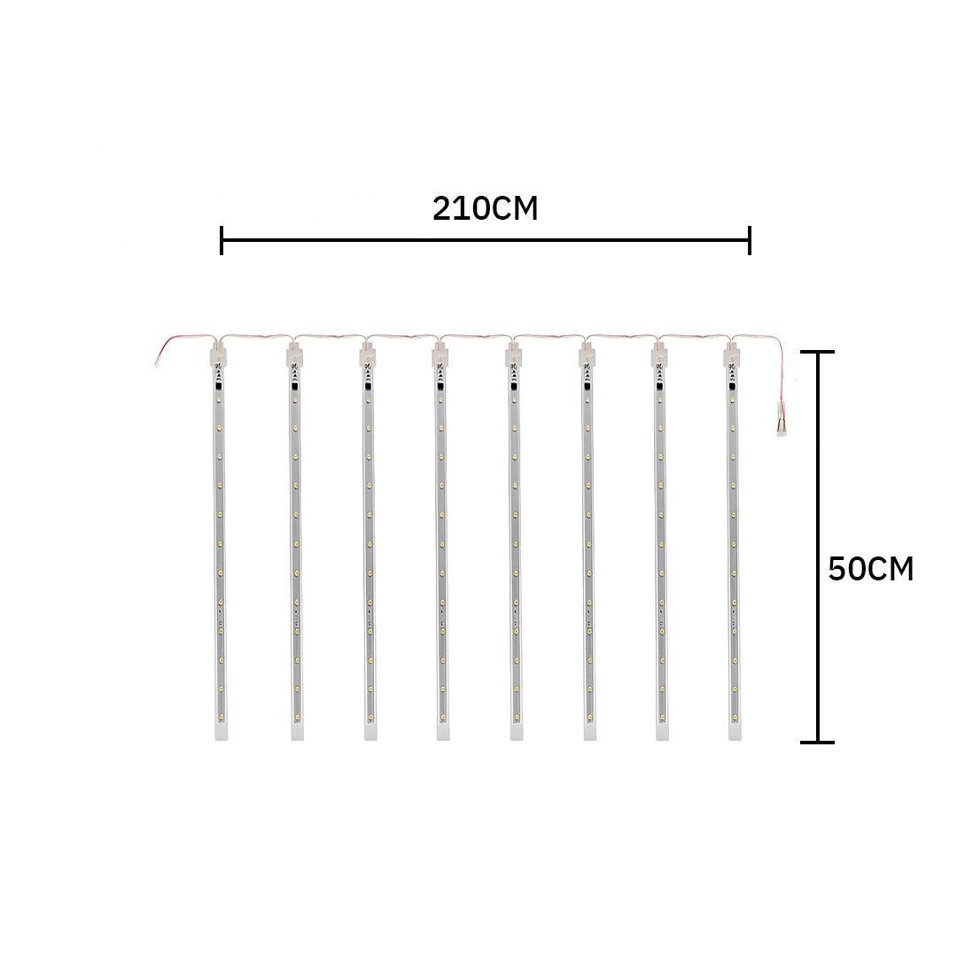 LED Chuva de Meteoros / 8 Tubos de 50cm