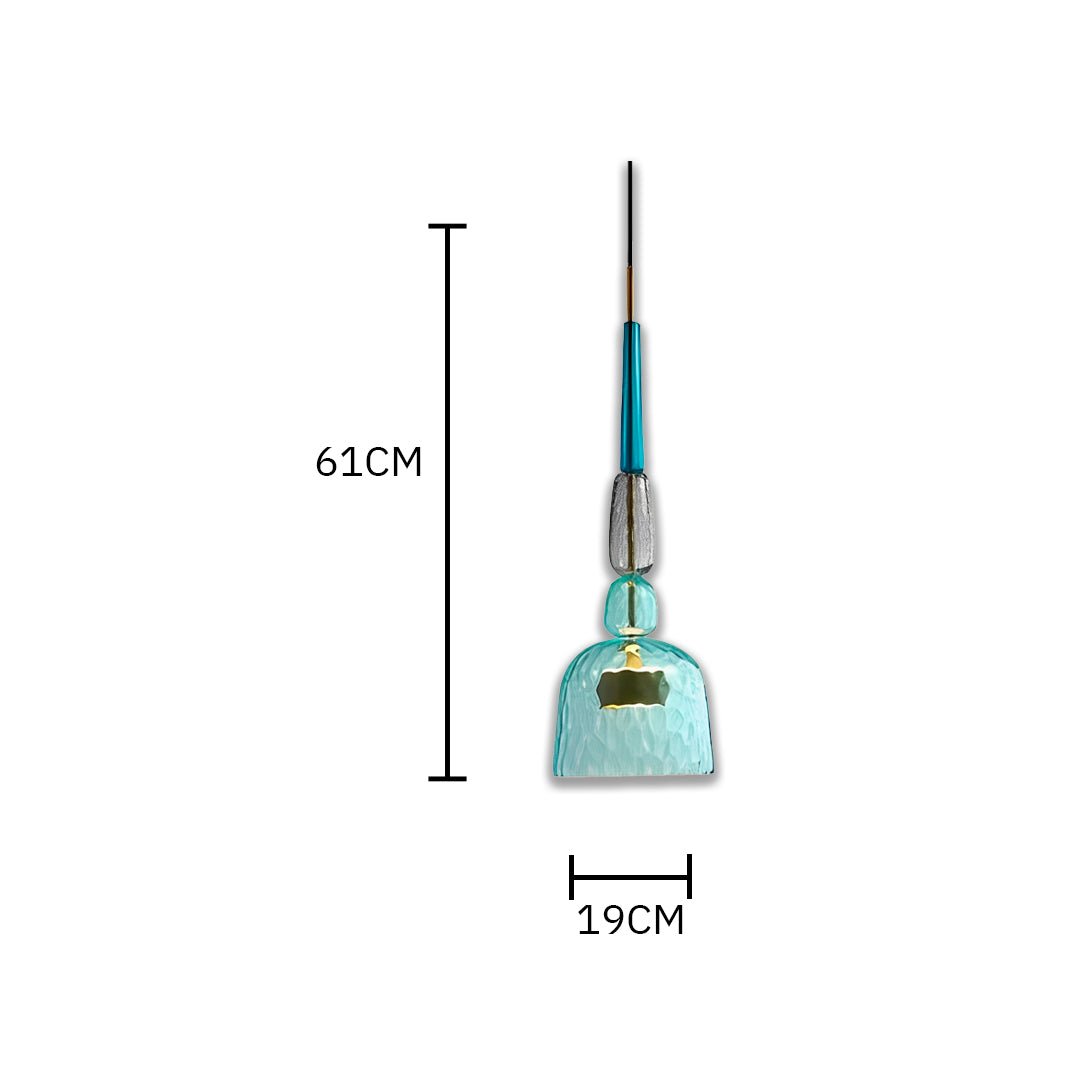 Lustre Pendente Moderno de Vidro Colorido - Disponível na ProntoPraTi
