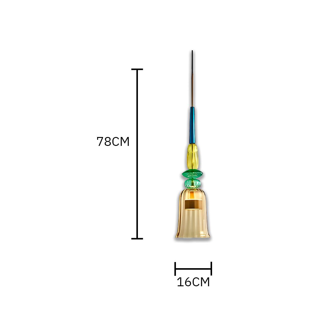 Lustre Pendente Moderno de Vidro Colorido - Disponível na ProntoPraTi