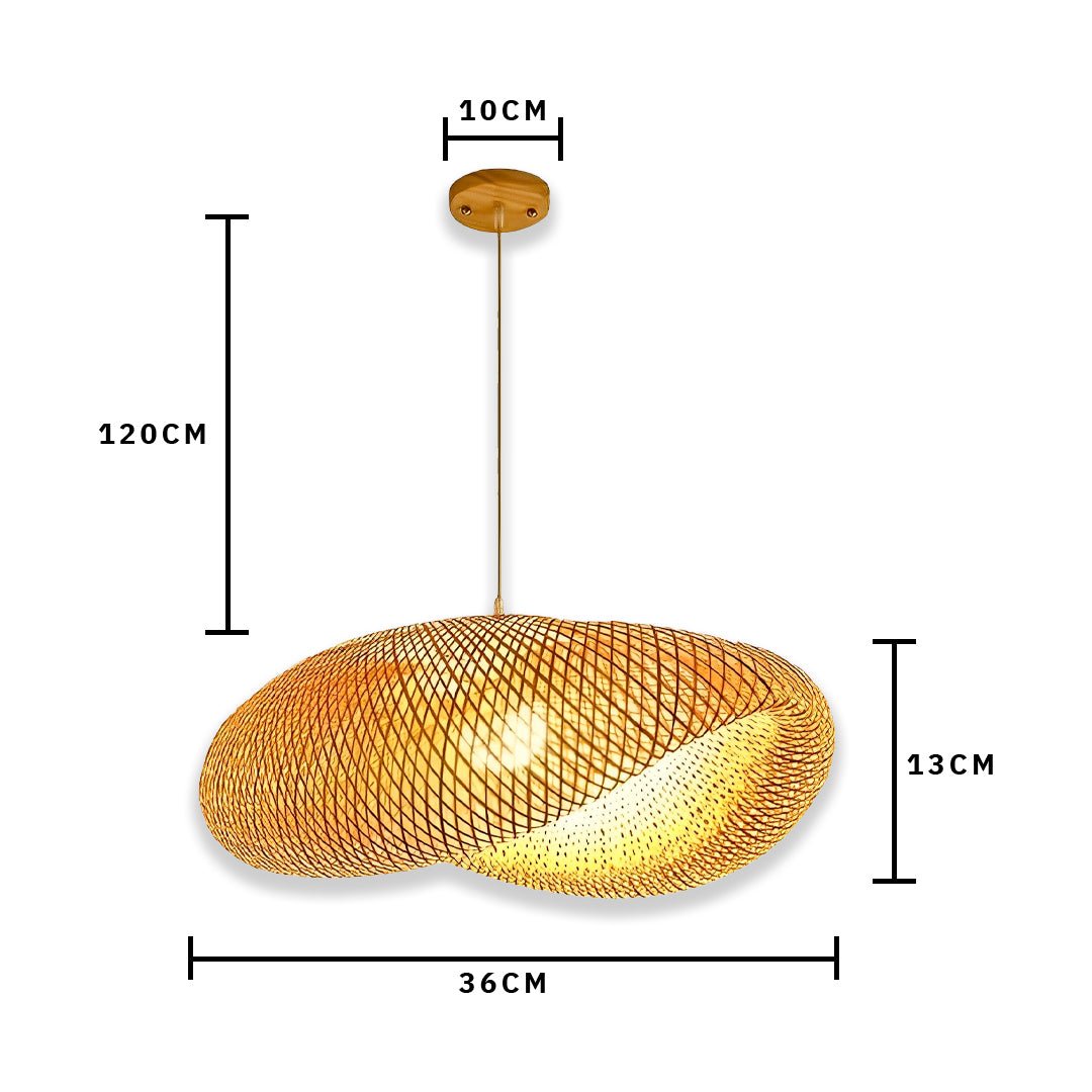 Luminária Pendente Chapéu de Palha Borneu - Disponível na ProntoPraTi