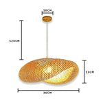 Luminária Pendente Chapéu de Palha Borneu - Disponível na ProntoPraTi