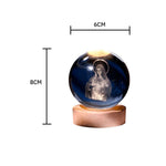 Luminária Religiosa - Bola de Cristal Virgem Maria