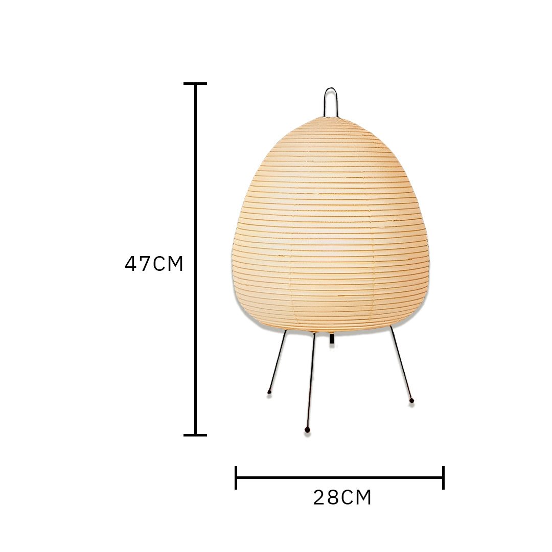 Abajur Japonês Akari Noguchi – Luminária de Papel Estilo Oriental - Disponível na ProntoPraTi