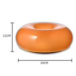 Luminária Donut de Vidro com LED - Disponível na ProntoPraTi