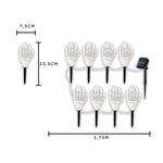 Espeto Solar Mão de Caveira – Luz Roxa Halloween - Disponível na ProntoPraTi