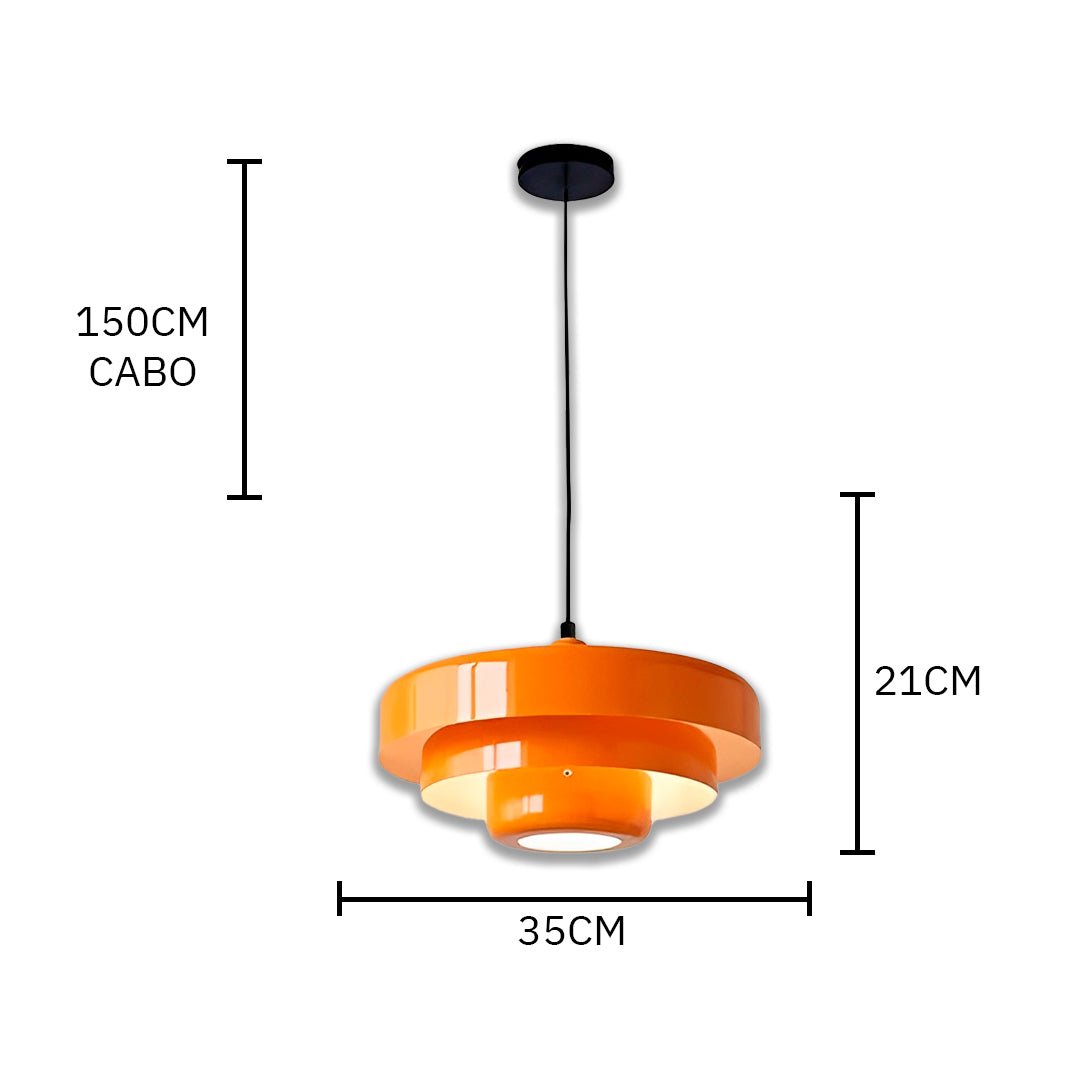 Lustre Pendente Moderno Nordic LED – Luminária de Teto Colorida - Disponível na ProntoPraTi