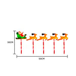 Espeto Solar de Natal LED - Trenó e Renas - Disponível na ProntoPraTi