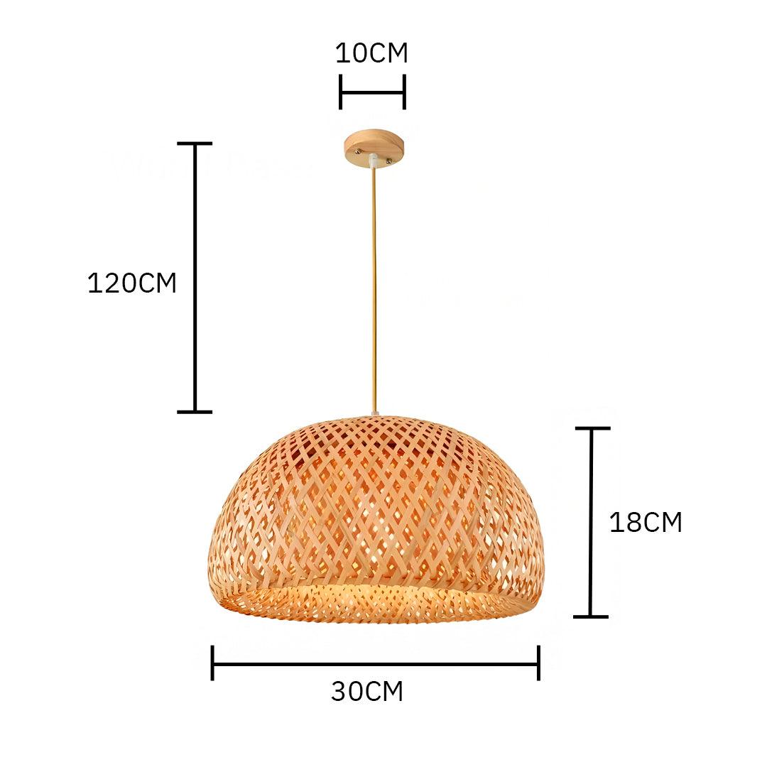 Pendente de Bambu Palha Fibra Natural - CP311