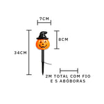 Espeto Solar Abóboras LED (3 modelos) - Halloween - Disponível na ProntoPraTi