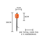 Espeto Solar Abóboras LED (3 modelos) - Halloween - Disponível na ProntoPraTi