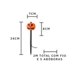 Espeto Solar Abóboras LED (3 modelos) - Halloween - Disponível na ProntoPraTi