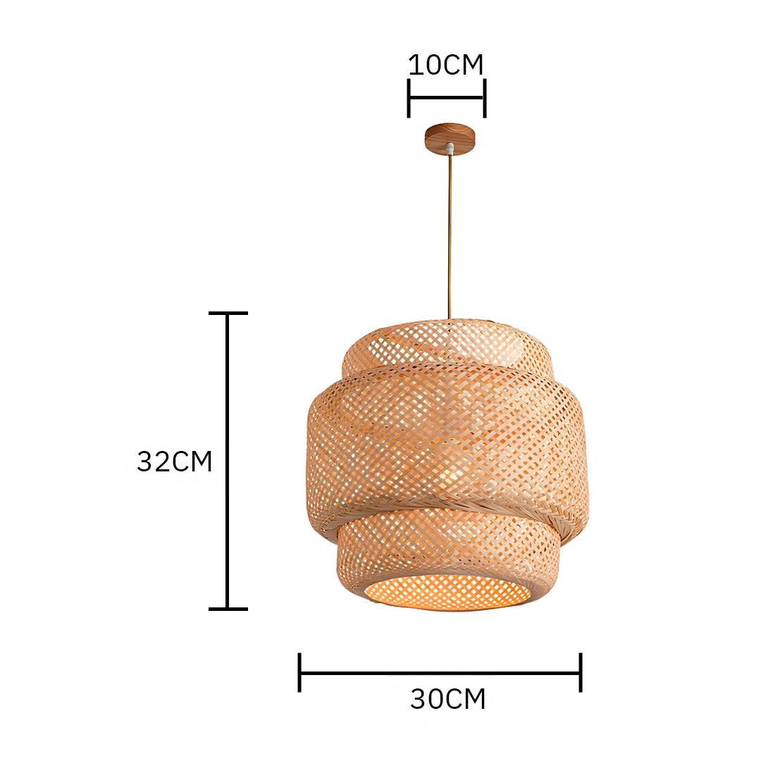 Pendente de Bambu Palha Fibra Natural - CP322