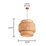 Pendente de Bambu Palha Fibra Natural - CP322