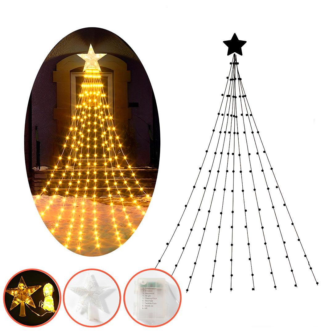 Árvore de Natal de Pisca Pisca + Estrela LED - Disponível na ProntoPraTi
