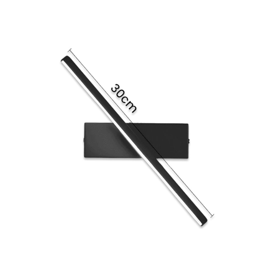 Giratória de LED na opção 30cm · Preta · Branca Quente
