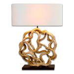 Abajur Artesanal com Madeira Torcida - Disponível na ProntoPraTi