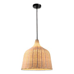 Pendente Sino de Bambu Palha Fibra Natural