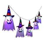 Varal Fantasma com Chapéu de Bruxa – Decoração de Halloween - Disponível na ProntoPraTi