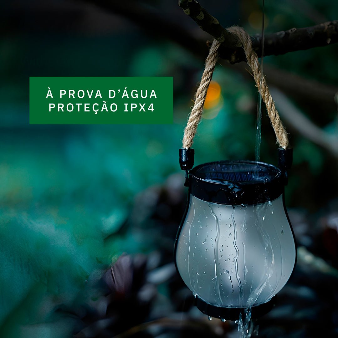 Lampião de Led Solar/USB - C Recarregável - Disponível na ProntoPraTi
