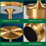 Luminária de Mesa Portátil Led Touch - Nocturna - Disponível na ProntoPraTi