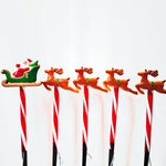 Espeto Solar de Natal LED - Trenó e Renas - Disponível na ProntoPraTi