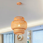 Pendente de Bambu Palha Fibra Natural - CP322