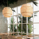 Pendente de Bambu Palha Fibra Natural - CP322