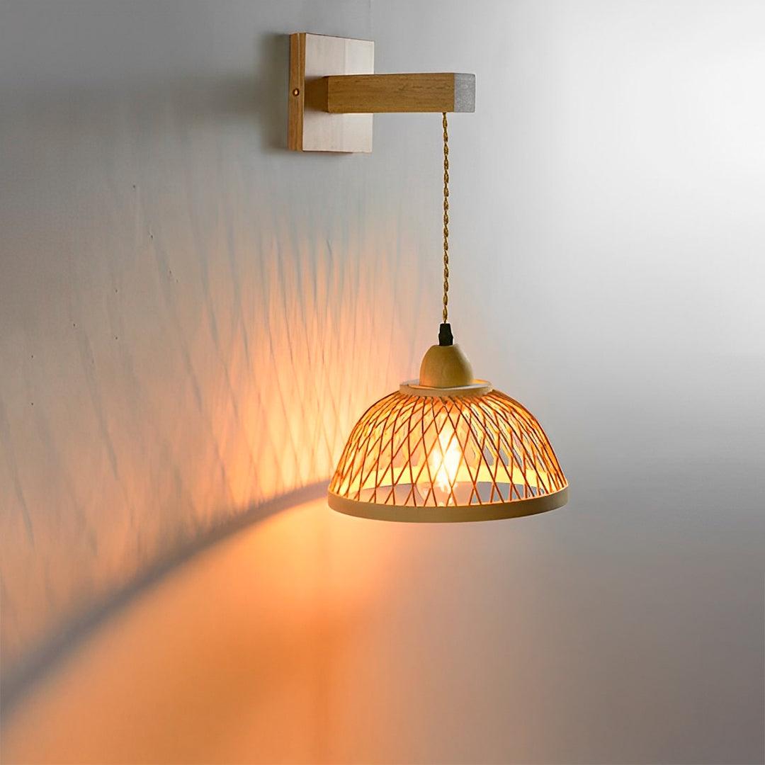 Arandela de Palha Bambu Rattan - CP114