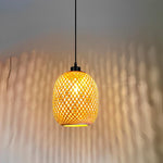 Pendente de Bambu Palha Fibra Natural - Abacaxi