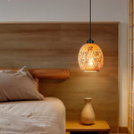 Pendente de Bambu Palha Fibra Natural - Abacaxi