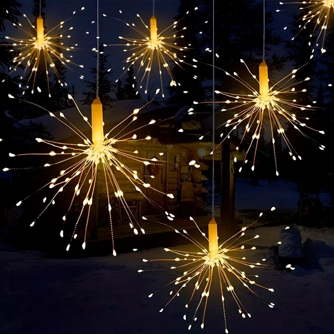 Pendente Solar de LED - Fogos de Artifício