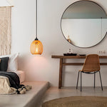 Pendente de Bambu Palha Fibra Natural - Abacaxi