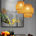 Pendente de Bambu Palha Fibra Natural - CP322