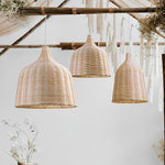 Pendente Sino de Bambu Palha Fibra Natural