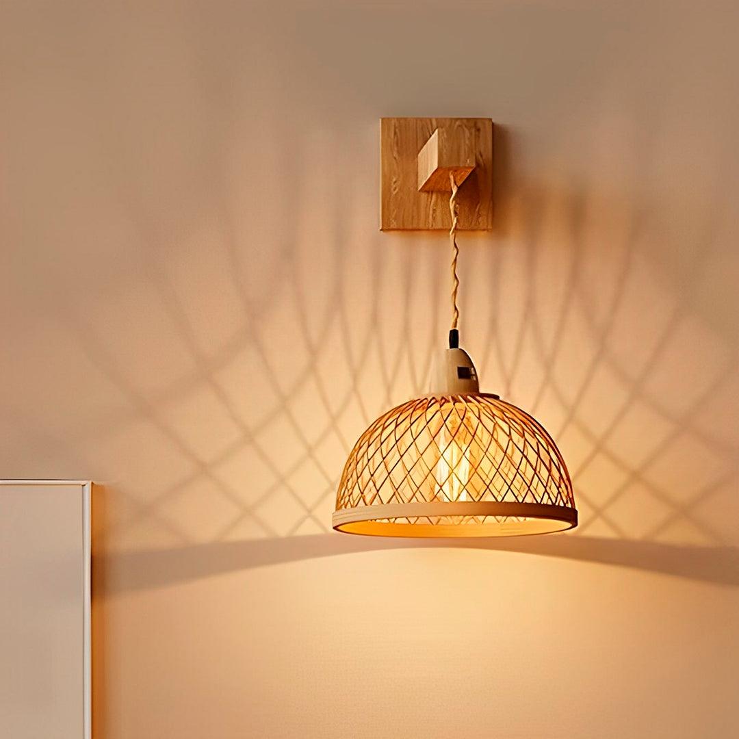 Arandela de Palha Bambu Rattan - CP114