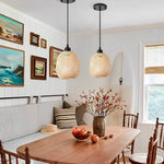 Pendente de Bambu Palha Fibra Natural - Abacaxi